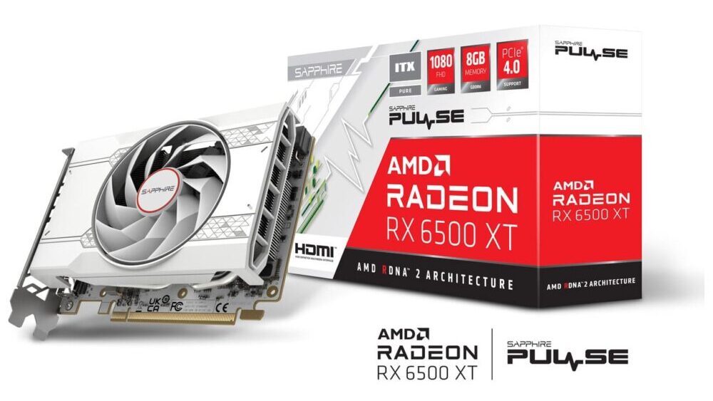 SAPPHIRE PULSE Radeon RX 6500 XT ITX PURE GAMING OC 8GB GDDR6発売