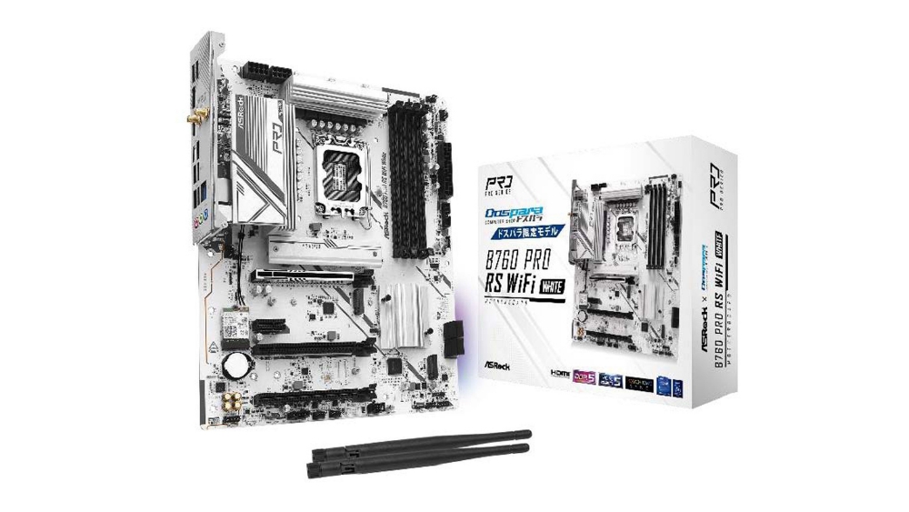 ASRock、新しい白色基板B760マザーボード3製品ドスパラ専売モデルを発売