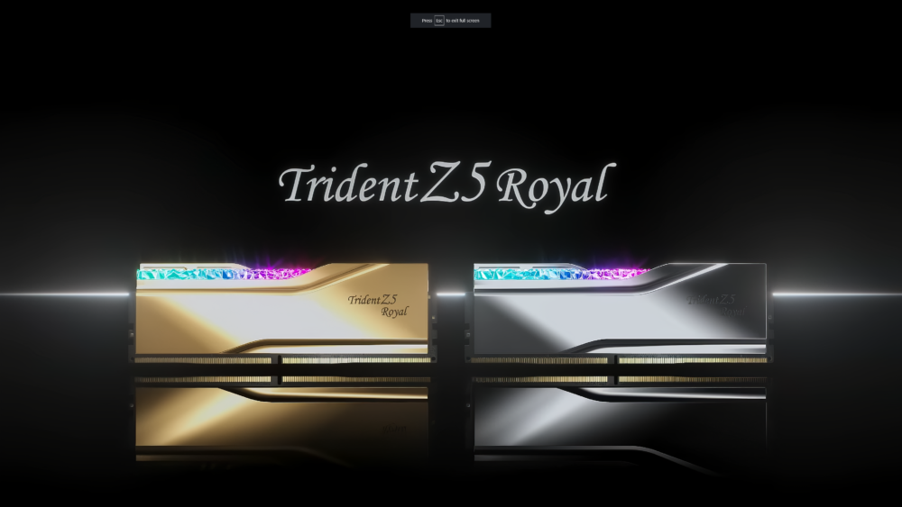 G.SKILLの新型DDR5メモリ「Trident Z5 Royal Gold」と「Trident Z5 Royal Silver」登場