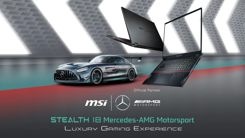 MSI、Mercedes-AMG Motorsportコラボの限定ゲーミングノート「Stealth 18/16」シリーズを発表