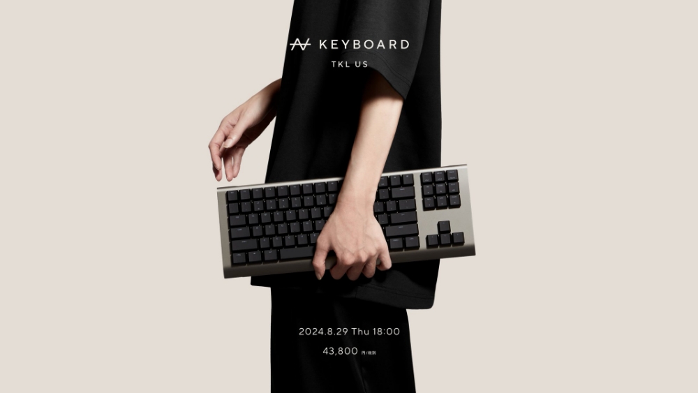 ZETA DIVISION監修のロープロファイルゲーミングキーボード「ZENAIM KEYBOARD TKL US」が8月29日に発売！