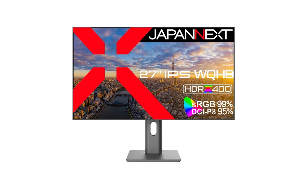 JAPANNEXT、新型27インチWQHDディスプレイ「JN-IPS27WQHD-C65W-HSP」発売