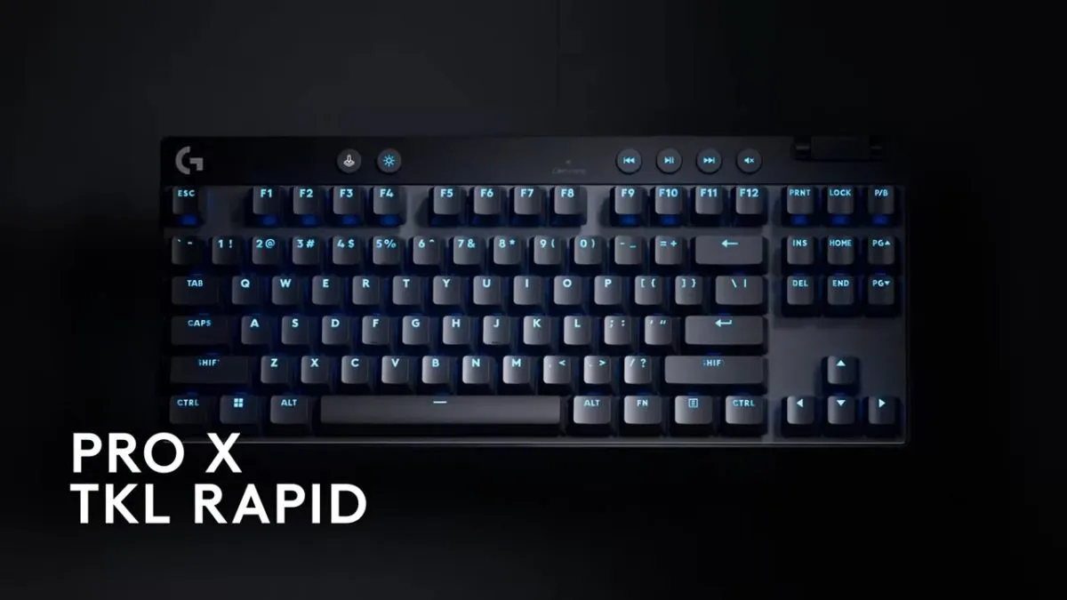 Logitech、初のラピッドトリガー対応ゲーミングキーボード「PRO X TKL RAPID」を発表