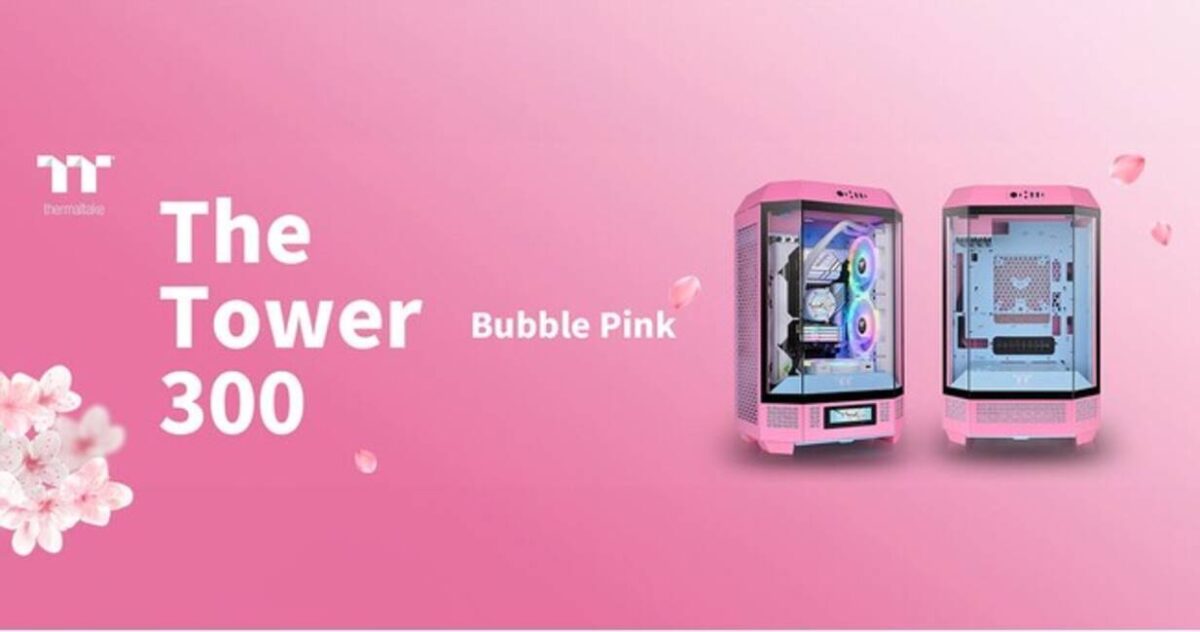 Thermaltakeの新PCケース「The Tower 300 Bubble Pink」発売決定！八角柱デザインを採用