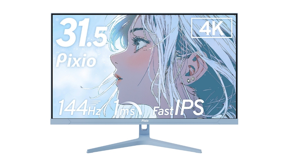 Pixio、4K/144Hz対応31.5型ゲーミングモニター「PX32U WAVE」を発売