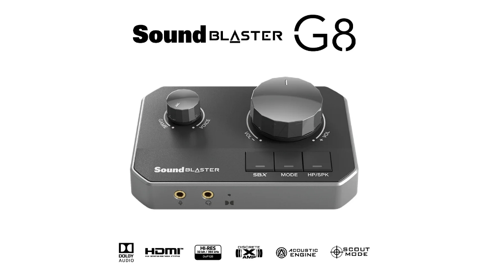 クリエイティブメディア、ゲーミングUSB-DAC「Sound Blaster G8」を発売 – ゲーム体験を向上させる新機能搭載！ | eGameX