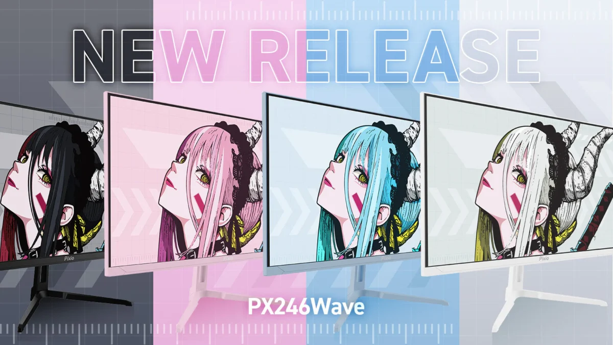 Pixio「PX246 WAVE」シリーズ登場！120Hz対応の23.8型ゲーミングモニターが1月30日発売