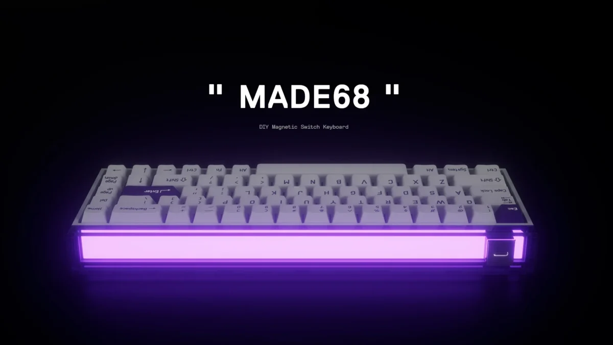 MADE68 Air登場！ロープロファイル磁気スイッチ搭載の65%ゲーミングキーボード